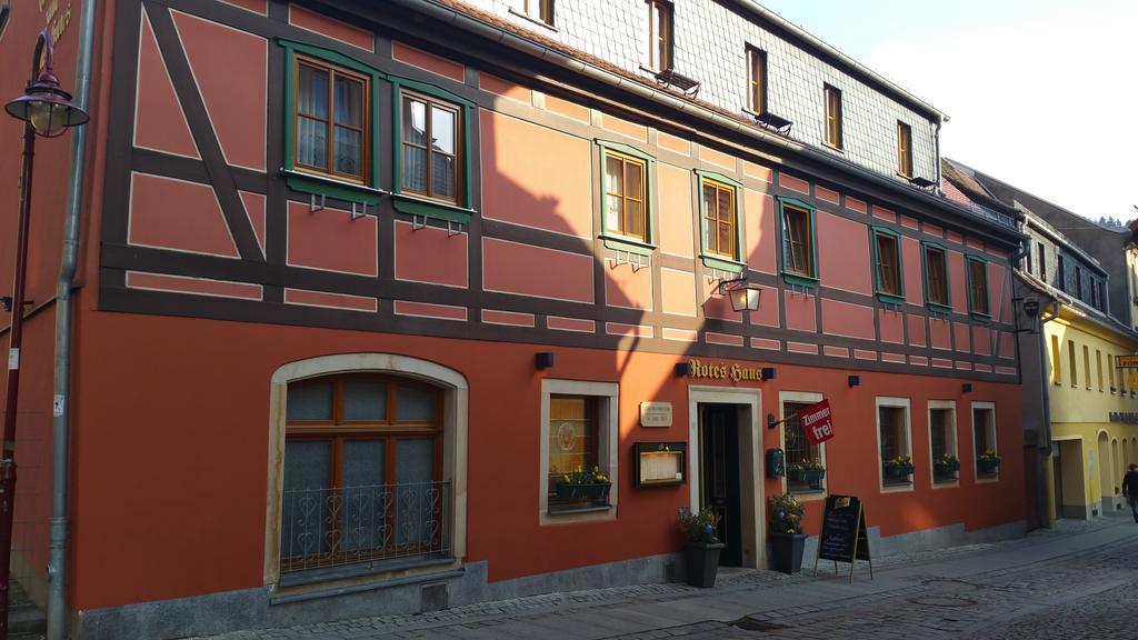 Gasthaus& Pension Zum Roten Haus Bad Schandau Kültér fotó